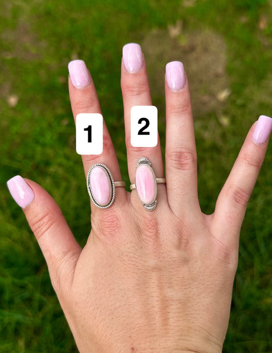 Pink conch ring