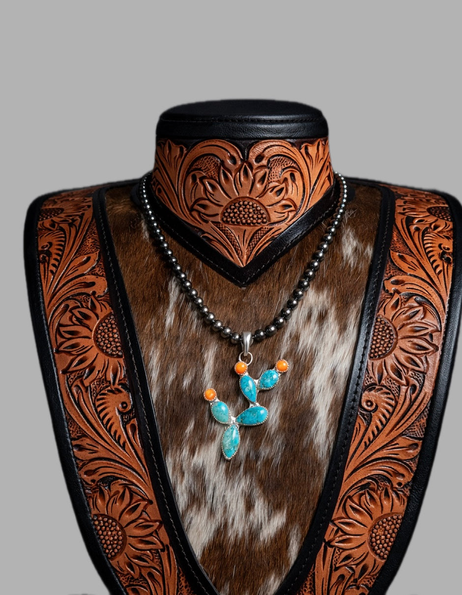 Kingman cactus pendant