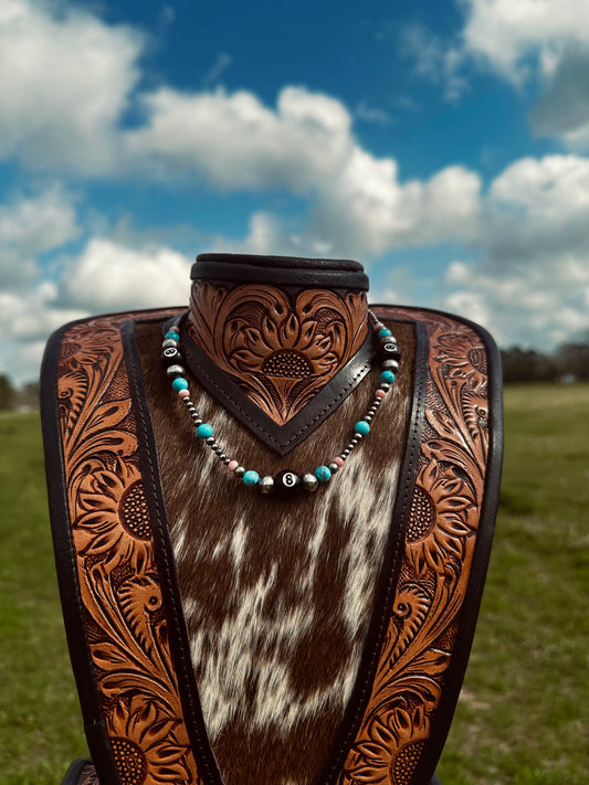 Graduated 8 ball necklace