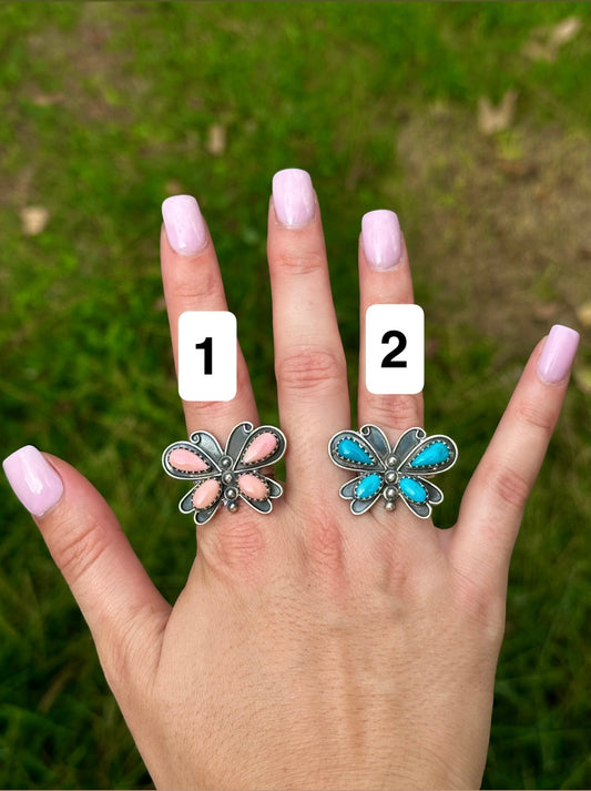Adjustable Butterfly ring
