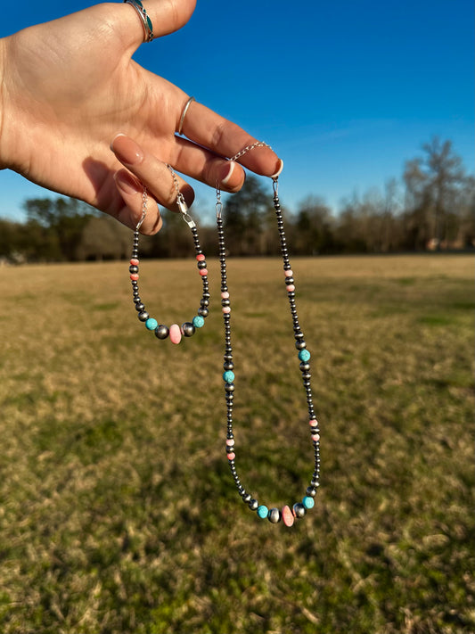 Harper necklace & bracelet set
