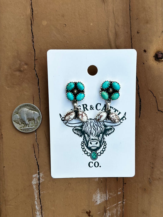 Kingman & wild horse earrings
