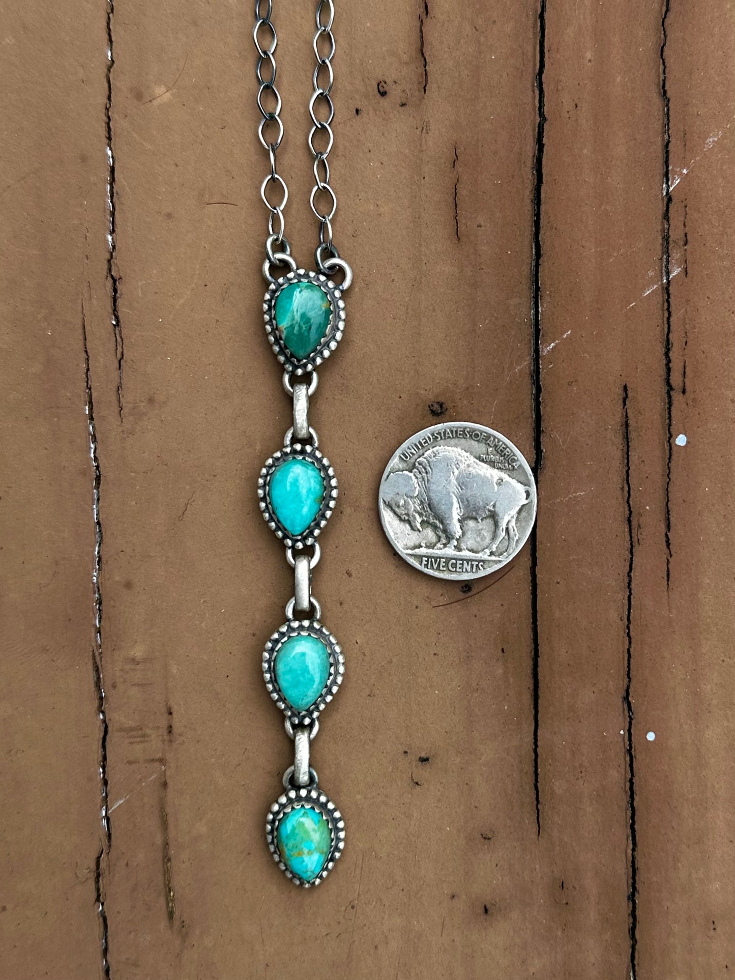 Kingman 4 stone necklace