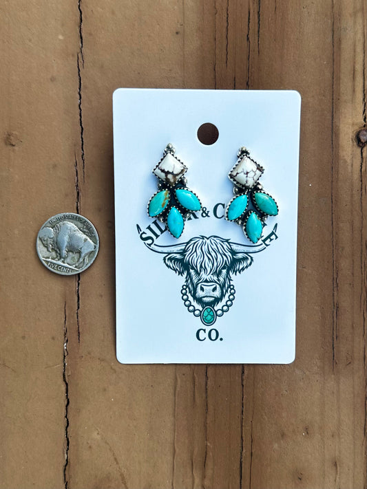Kingman & wild horse earrings